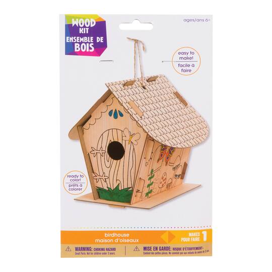 Darice Wood Fairy Birdhouse Color In Kit - Diy Birdhouse Kit Michaels Darice Wood Fairy Birdhouse Color In Kit - Diy Birdhouse Kit Michaels